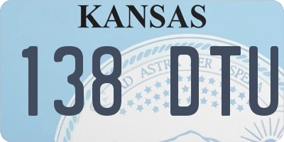 KS license plate 138DTU