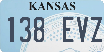 KS license plate 138EVZ