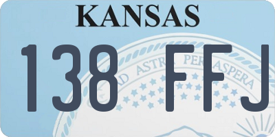 KS license plate 138FFJ