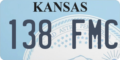 KS license plate 138FMC