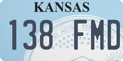 KS license plate 138FMD