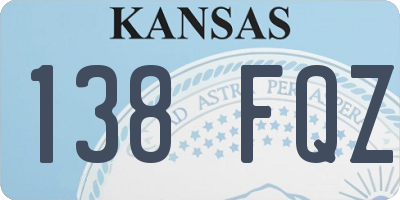 KS license plate 138FQZ