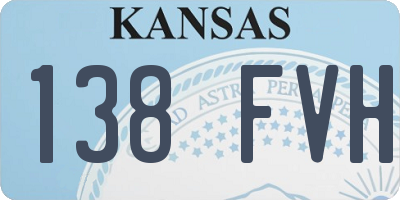 KS license plate 138FVH