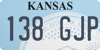 KS license plate 138GJP