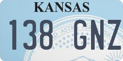 KS license plate 138GNZ