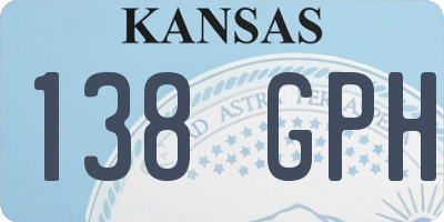 KS license plate 138GPH