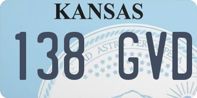 KS license plate 138GVD