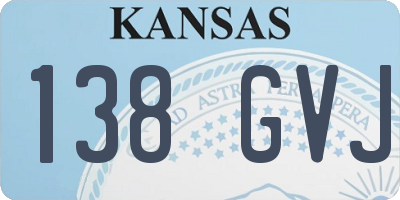 KS license plate 138GVJ