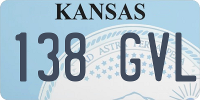 KS license plate 138GVL