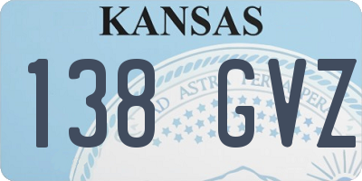 KS license plate 138GVZ