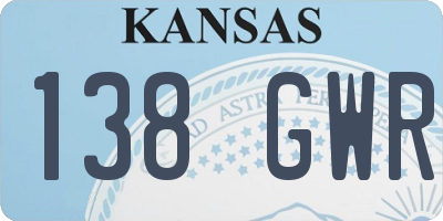 KS license plate 138GWR