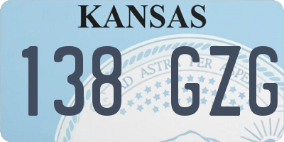 KS license plate 138GZG