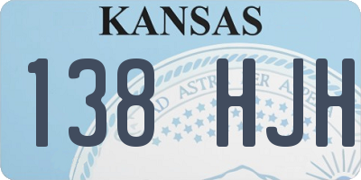 KS license plate 138HJH