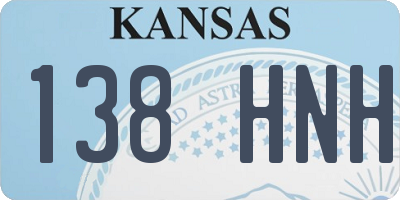 KS license plate 138HNH
