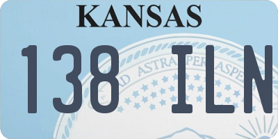KS license plate 138ILN