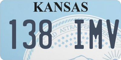 KS license plate 138IMV