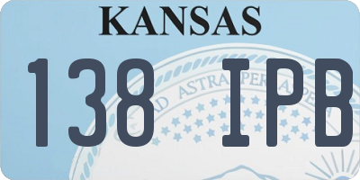 KS license plate 138IPB