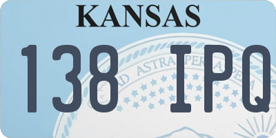 KS license plate 138IPQ