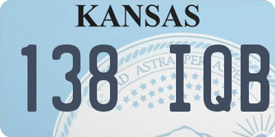 KS license plate 138IQB
