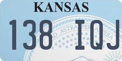KS license plate 138IQJ