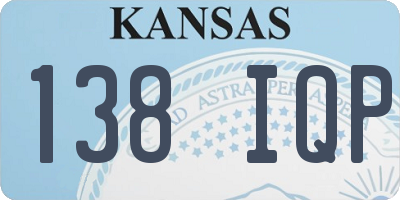 KS license plate 138IQP