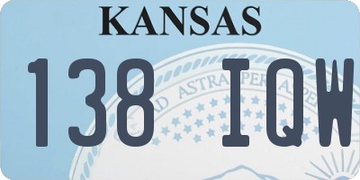 KS license plate 138IQW