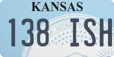 KS license plate 138ISH