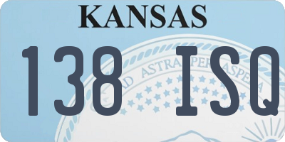 KS license plate 138ISQ