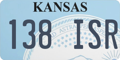 KS license plate 138ISR