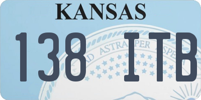 KS license plate 138ITB