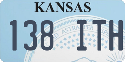 KS license plate 138ITH