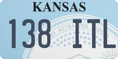 KS license plate 138ITL