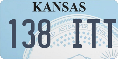KS license plate 138ITT