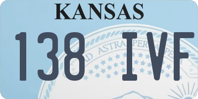KS license plate 138IVF