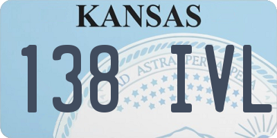 KS license plate 138IVL