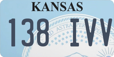 KS license plate 138IVV