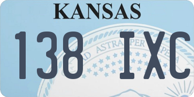 KS license plate 138IXC