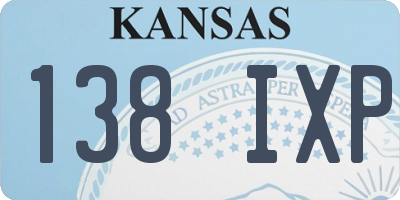 KS license plate 138IXP