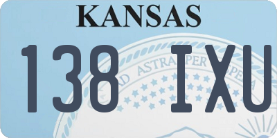 KS license plate 138IXU