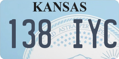 KS license plate 138IYC