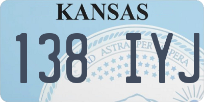 KS license plate 138IYJ
