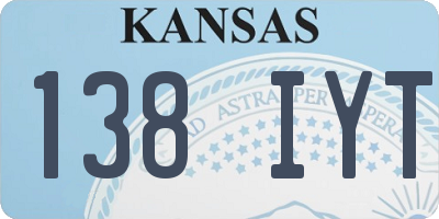 KS license plate 138IYT