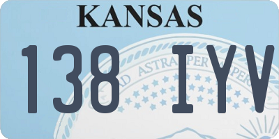 KS license plate 138IYV