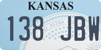 KS license plate 138JBW