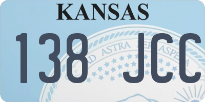 KS license plate 138JCC