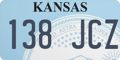 KS license plate 138JCZ