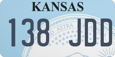 KS license plate 138JDD