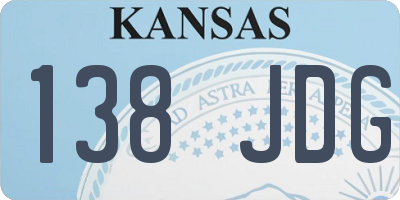 KS license plate 138JDG