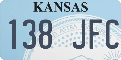 KS license plate 138JFC