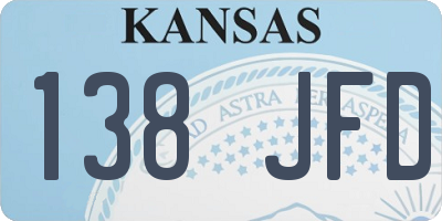 KS license plate 138JFD